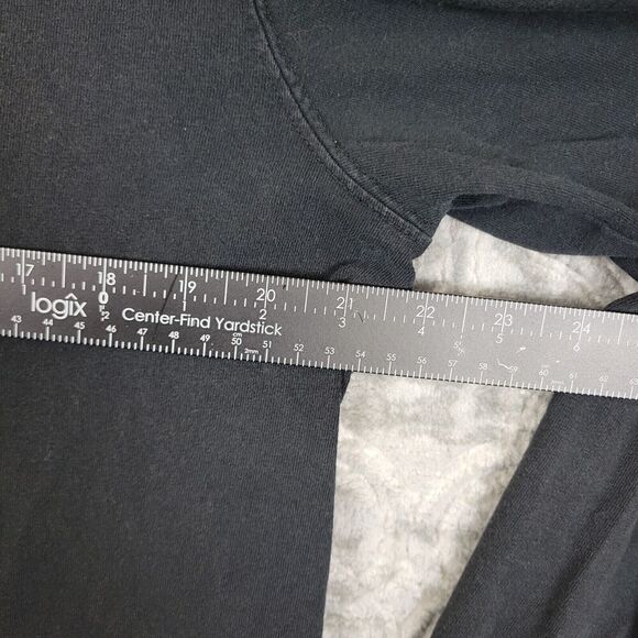 Carhartt T-Shirt Men's Medium Black Long Sleeve Flag Relaxed Fit Made in USA - Picture 7 of 13